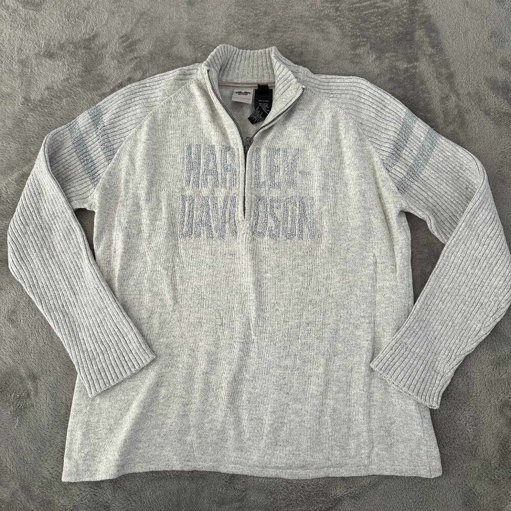 Harley Davidson Women's 1/4 Zip Pullover Sweater Women's 1X 1W